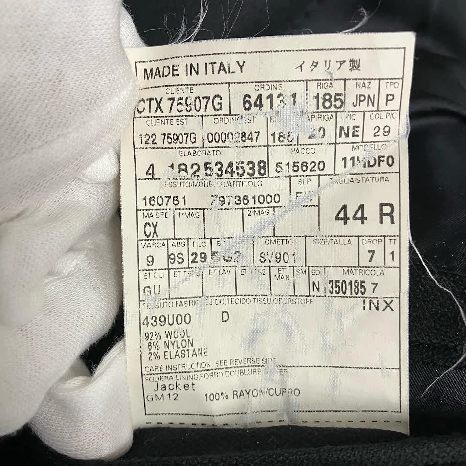 Gucci Giacca Sartoriale Lana Nera 44R Made in Italy Usatoo