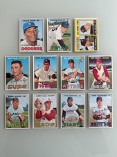 1967 Topps (Davis, Mcauliffe, Radatz, Fuentes, Culp, Coleman) Lot of (11) EX
