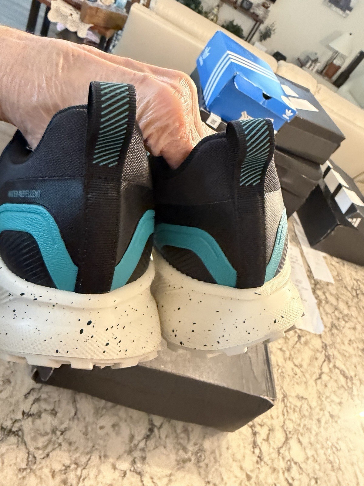 Adidas Run Falcon 5Tr Black New Inbox Size Us 10 image 2