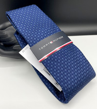 Tommy Hilfiger Men's Silk Blend Tie Blue Micro Neat NEW MSRP: 69.50