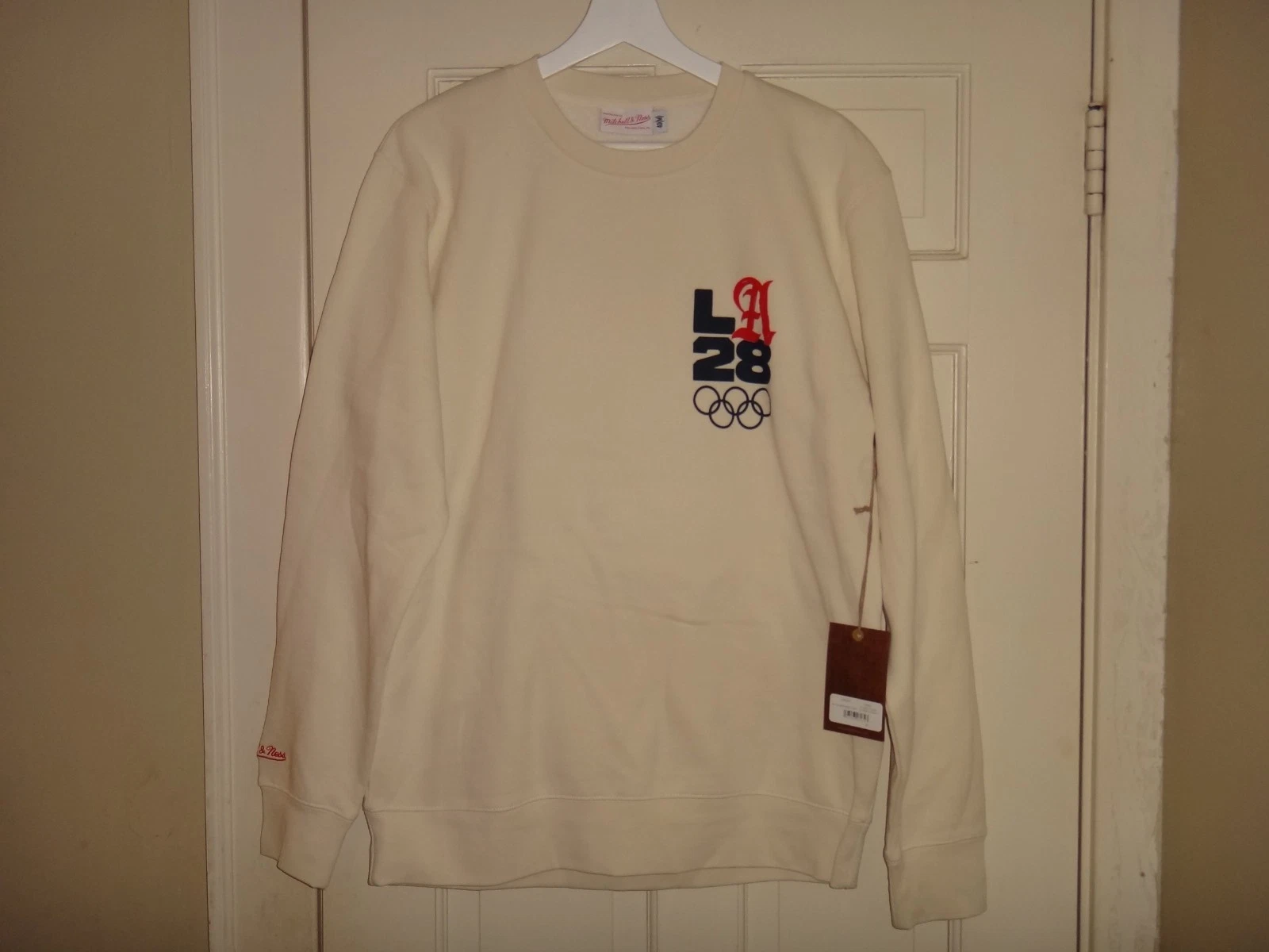 Olympics 2028 LA28 Mitchell & Ness Men's Fleece Crewneck Sweatshirt NWT - product detail image 1