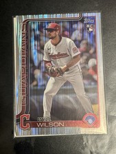2025 Topps Update Series - Will Wilson #US255 Tinsel Foil (RC) Rookie Card. rookie card picture