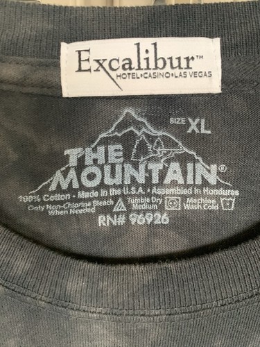 Herren T-Shirt Excalibur Hotel Casino Las Vegas Grafik - The Mountain XL - Bild 4 von 4