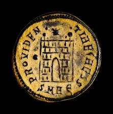 Moneta romana autentica certificata Costantino II Campgate AD 317-337. Nicomedia