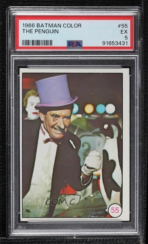1966 Topps Batman Bat Laffs #55 The Penguin — PSA 5