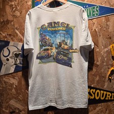 VTG 1994 Camel Smokin Joe's Racing Pocket T-Shirt White Made In USA Single Stitc