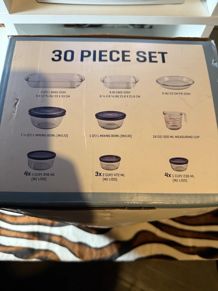 Anchor Hocking 30-Piece Glass Bakeware & Storage Set – Tempered Glass – Made in - Image 2 of 2