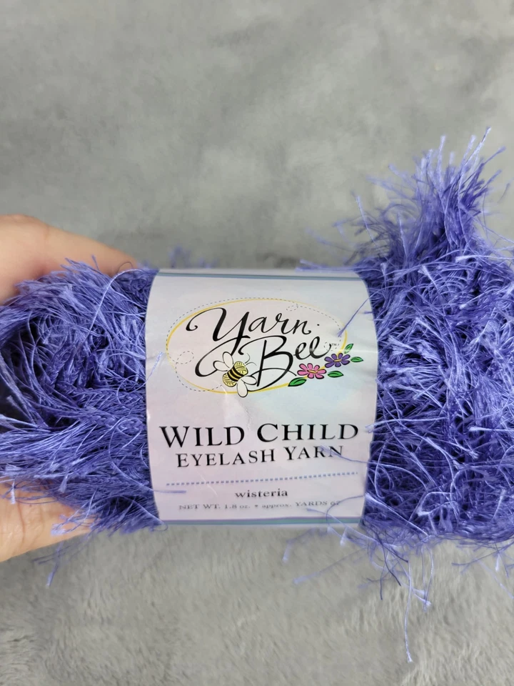 Lot of 10 Yarn Bee Wisteria Wild Child Eyelash Yarn Knitting 1.8 lbs - Image 4 of 4