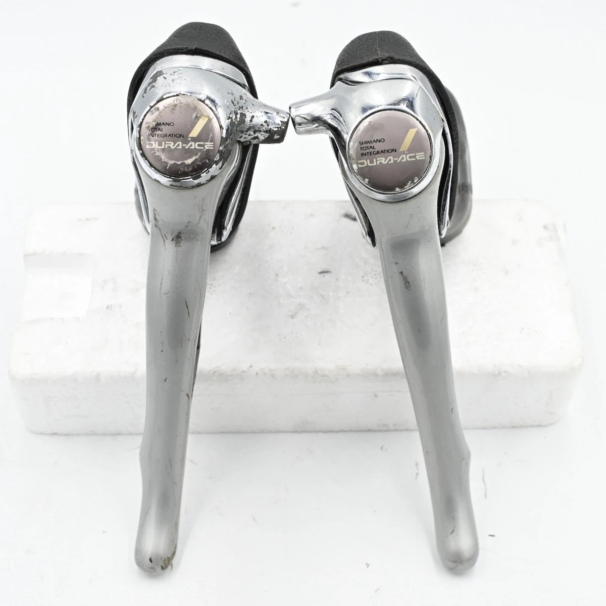Levières STI Shimano Dura-Ace 7400 Double - 8 Vitesses - Silver - Occasion