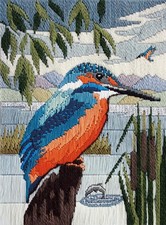 Derwentwater Designs Long Stitch Kit - Kingfisher
