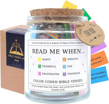 Bible Verse Jar, Christian Gifts for Women, Inspirational Scriptures for Women, 