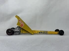 Hot Wheels Redline Snake Dragster Don Prudhomme Yellow Diecast Car 1971