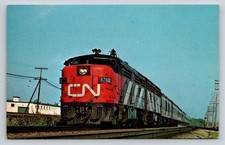 CN 6760 Train Postcard Dorval Quebec 1969 Alco Montreal Locomotive Works FPA