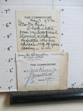COMMODORE hotel 1929 NYC John Ryan Jr Col. C.B. Humphrey message Gordon Ketchum