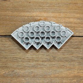 LEGO Alien Conquest 7066 95188pb10 Gray Brick Round Corner 6x6 Slope 33 Edge