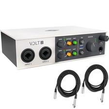Universal Audio Volt 2 USB Audio Interface - Bundle with 2 XLR Cables