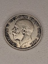 1933 Half Crown Coin , 0.5 Silver , 13.81g , George V