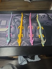 Lot Of Four(4) 11.5 Inch 3d Printed Dragons