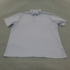 Callaway Shirt Mens 2XL Polo Golf Geometric Gray Short Sleeve Performance