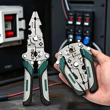 Foldable Wire Stripper Crimper Cutter Multi Tool for Electricians