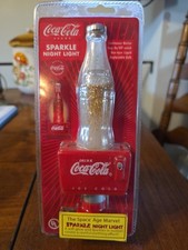 Coca Cola Space Age Marvel Sparkle Night Light with on/off switch  SEALED Unused