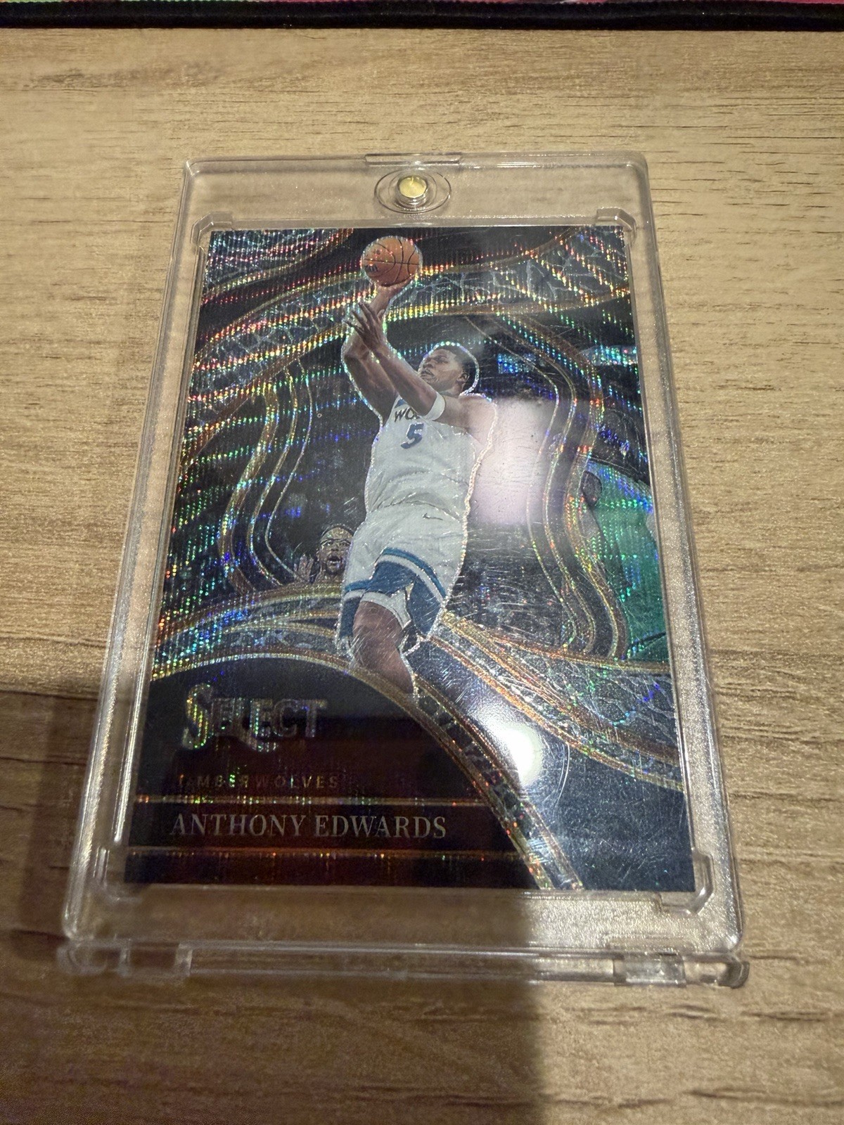 2023-24 Panini Select - Courtside Anthony Edwards #237 Elephant Prizm