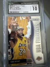 2019-20 Panini Prizm NBA Finalists Kobe Bryant #9 Silver Prizm CGC Gem Mint