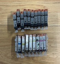 18 x Canon Genuine 521, CLI-521Bk CLI-521C CLI-521M CLI-521Y, Black Cyan Magenta