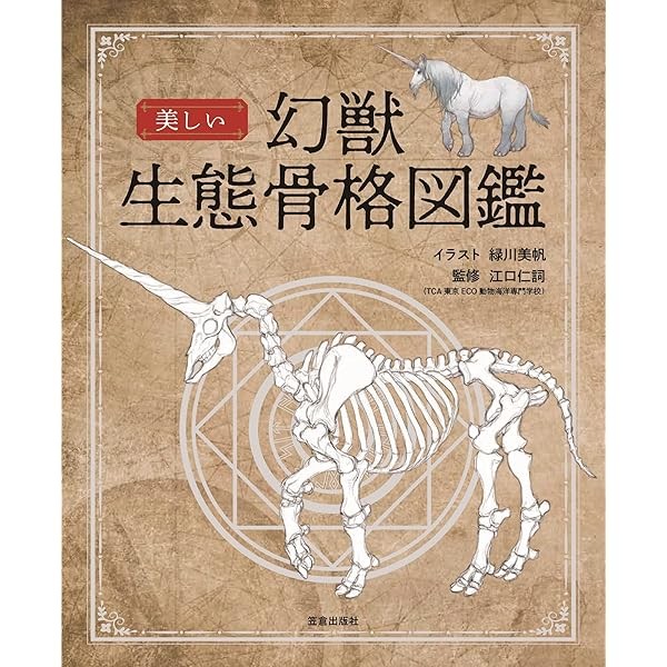 Beautiful Mythical Beast Ecological Skeleton Encyclopedia Book How to Draw J JP