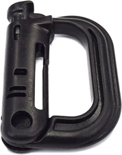 Grimloc Locking D-Ring Multi-use for Molle Webbing Black 5 Pack