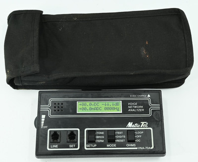 Metro-Tel VNA-70A Voice Network Analyzer Digit Grabber Signal Receiver