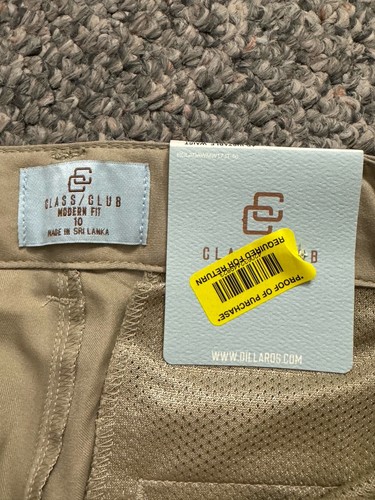 Classic Club Boys Shorts Size 10 Chino Comfort Stretch - Picture 3 of 3