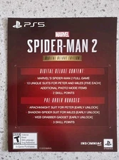 Marvel's Spider-Man 2 (PS5) Collector’s Edition GAME ONLY (Digital Deluxe)
