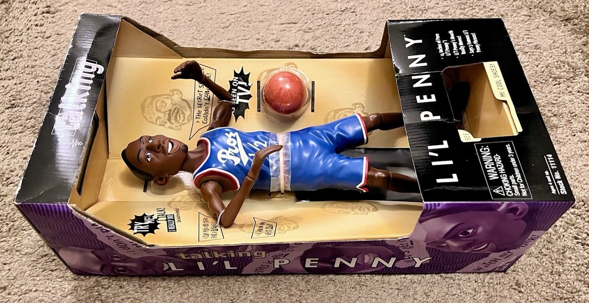 RARE New & Sealed 1997 Talking Lil Penny Anfernee Hardaway Figure