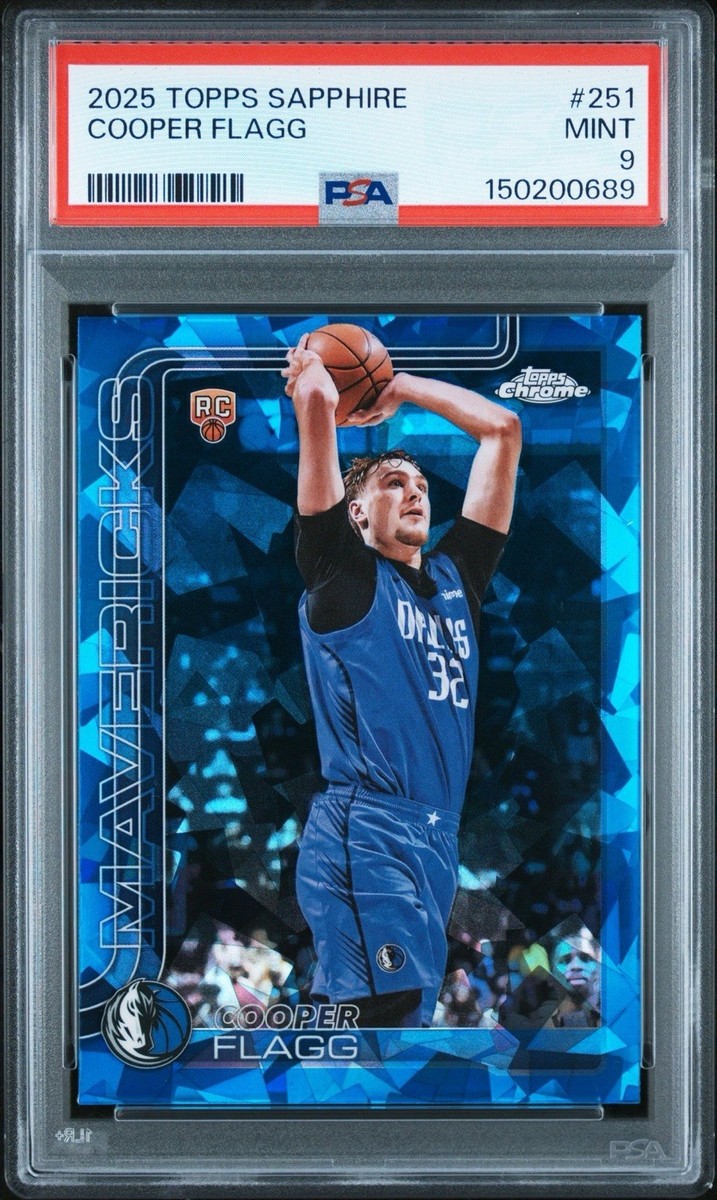 2025-26 Topps Chrome - Cooper Flagg #251 ROOKIE SAPPHIRE Color