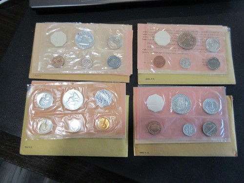 1961, 1962, 1963, 1964 US MINT PROOF COIN SET in Treasury Dept. envelopes - Picture 3 of 6