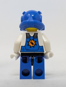 Lego Power Miners Minifigure - BRAINS, pm007 - Mine Mech 8957