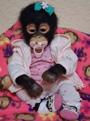 Reborn baby monkey/chimp silicone Ashton Drake doll 