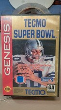Sega Genesis Tecmo Super Bowl Complete Cib Tested And Working Price Charting $18