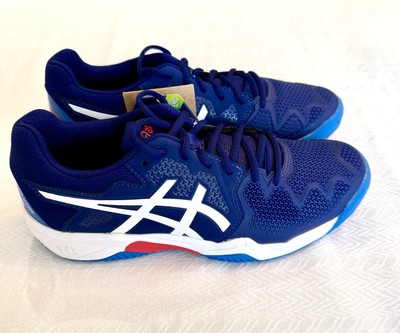 ASICS Gel Resolution 8 Clay Junior Size 7 (Dive Blue/White) - Brand New