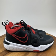 Big Kids Boys Nike Hustle D11 GS Bred Black Athletic Sneakers Shoes Size 6.5 Y