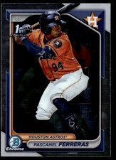 PASCANEL FERRERAS 2024 BOWMAN CHROME PROSPECTS RC HOUSTON ASTROS #BCP-240 1ST