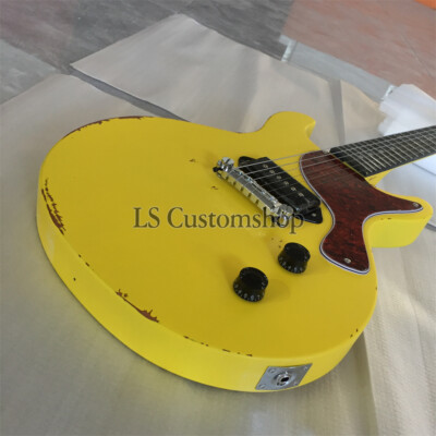 '59 Junior DC Relic Electric Guitar Aged TV Yellow P90 Mahogany Body 6 String