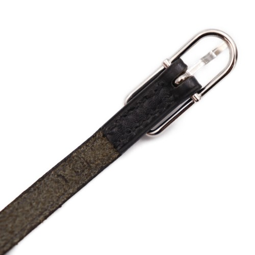 HERMES bracelet Api 1 Long triple leather black - Picture 7 of 8