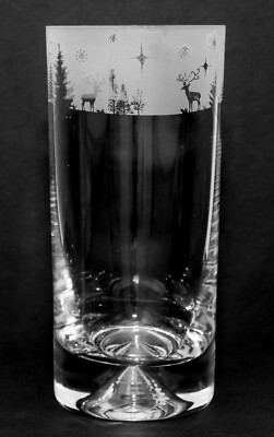 Animo Glas - SANDGESTRAHLTER FRIES HIGHBALL TUMBLER GLAS - Winter Wonderland