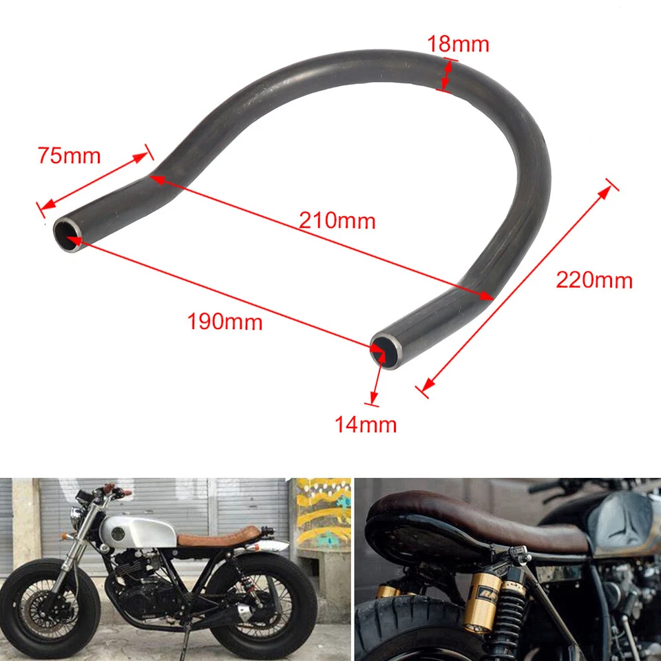7/8'' Rear Frame Hoop Brat Style Seat Loop For Honda CB550 750 Racer Cafe Yamaha Foto 3 de 4