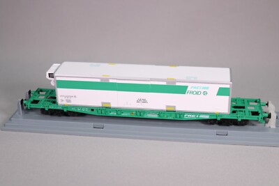 Wagon Plat Jouef 653900 Ho – SNCF Conteneur Frigorifique Fret Froid – Échelle HO