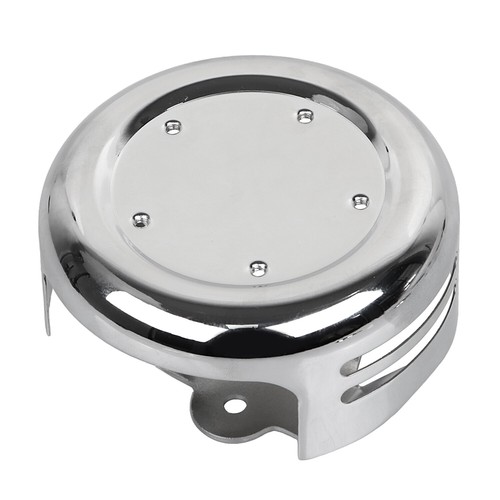 Round Horn Cover w/ 5 Hole Point Cover For Harley Softail Dyna Wide Glide FXDWG - Picture 16 of 22