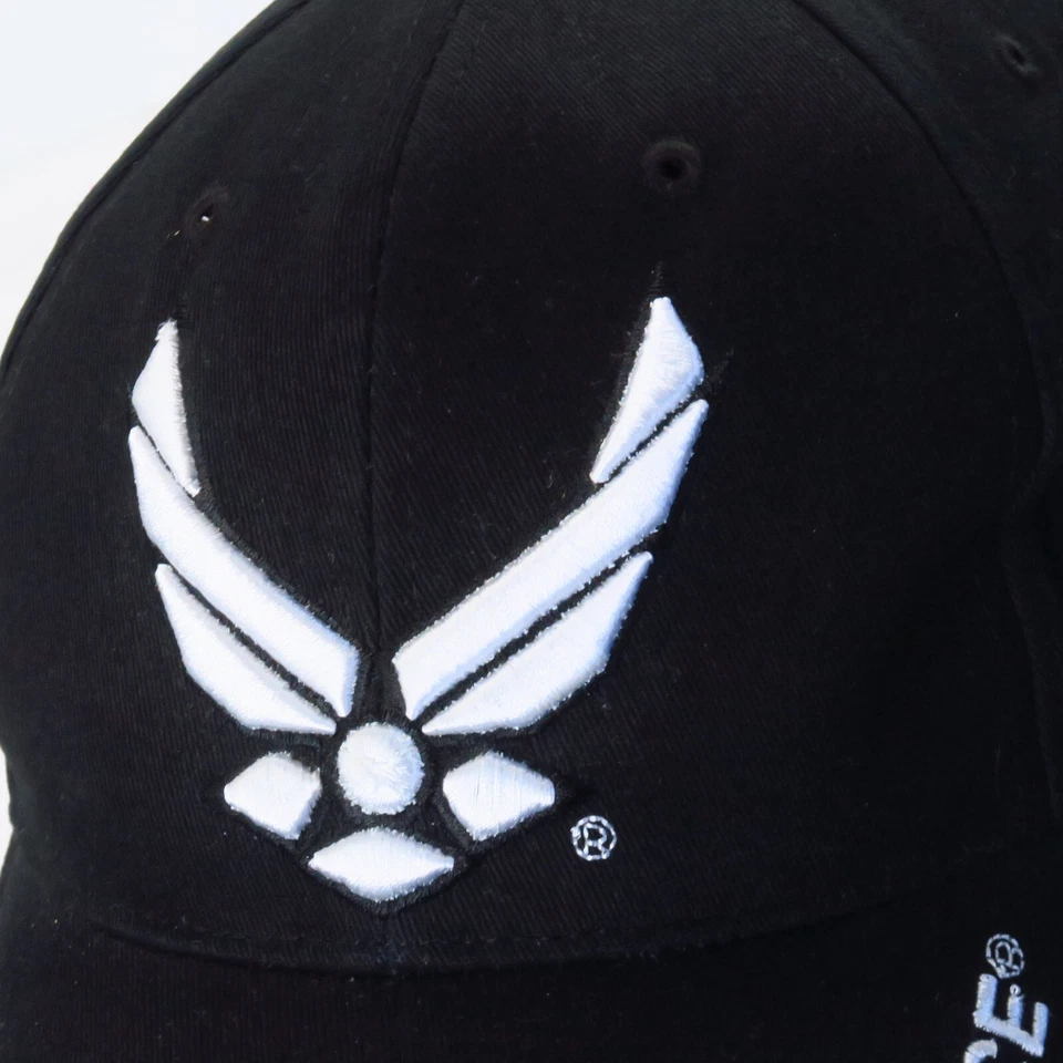 Boné chapéu aviões militares logotipo bordado preto USAF Força Aérea dos EUA - Imagem 2 de 4