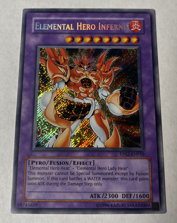 YuGiOh - Elemental Hero Inferno - PP02-EN010 - Secret Rare Holo | eBay